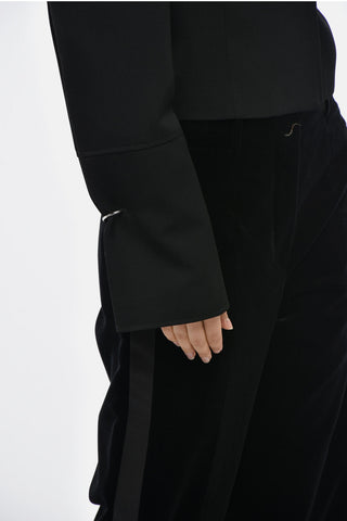 Cropped Virgin Wool Blazer