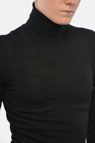 가벼운 메리노 울 터틀넥 스웨터