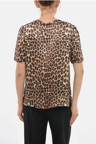 Silk Blouse SECRET With Animalier Print