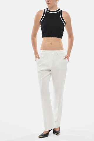 Zweifarbiges Crop-Top RUGGERO aus Baumwollmischung