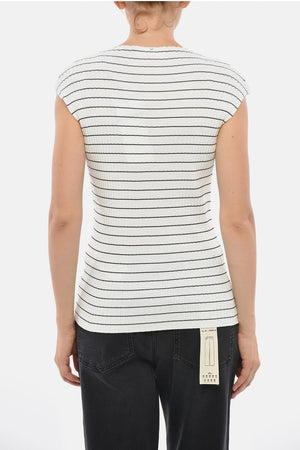 SPORTMAX Top HANS in Tricot a Righe