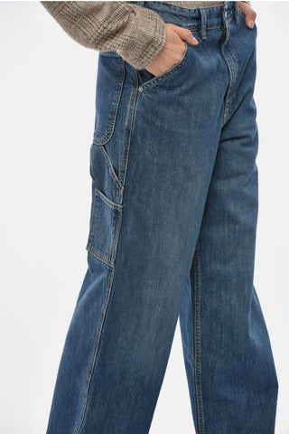 Cargo Jeans with Logo Button 26cm