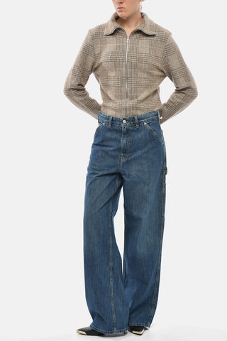 Cargo Jeans with Logo Button 26cm