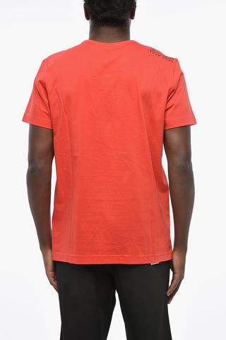 BOSS Rundhals-T-Shirt aus Baumwolle, einfarbig