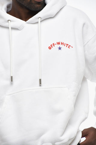 Sweatshirt Mit Kapuze STAR ARROW Skate Fit Aus Gebürsteter Baumwolle