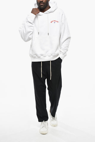 Sweatshirt Mit Kapuze STAR ARROW Skate Fit Aus Gebürsteter Baumwolle