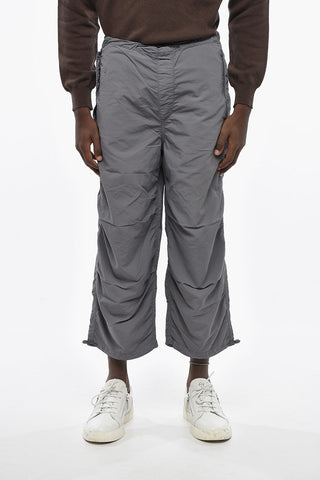 Solid-Color Pants With Drawstring