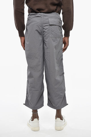 Solid-Color Pants With Drawstring