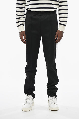 MM1 MM10 Cotton-Blend Trousers with Contrast Side Stripe and Ankle Zip