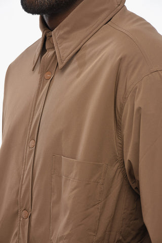 Padded Overshirt With Snap Buttons