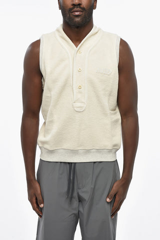 Terry Cotton Sleeveless Jacket