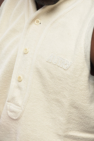 Terry Cotton Sleeveless Jacket