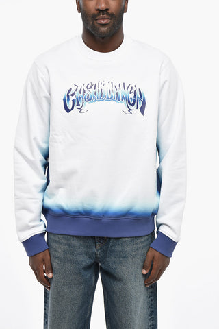 Rundhals-Sweatshirt Aus Bio-Baumwolle Mit Ombré-Effekt