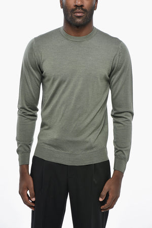 MODERN Rundhals-Pullover aus extrafeiner Merinowolle