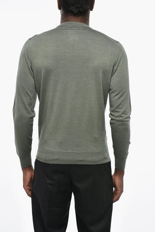 MODERN Rundhals-Pullover aus extrafeiner Merinowolle