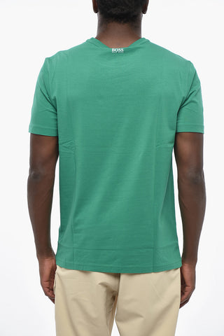 BOSS Crew-Neck T-Shirt With Front Maxi Logo