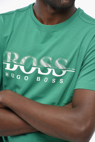 BOSS Crew-Neck T-Shirt With Front Maxi Logo
