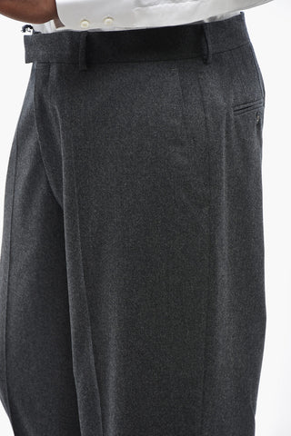 Hose aus Wolle mit geradem Bein
