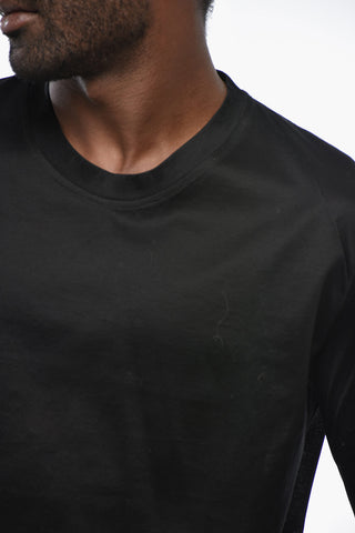 Solid-Color Long-Sleeve Crewneck T-Shirt