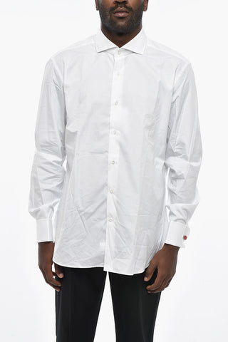 Cotton Poplin Shirt ALBERTI with French Collar