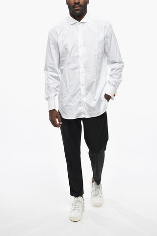 Cotton Poplin Shirt ALBERTI with French Collar