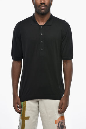Solid Silk-Blend Polo