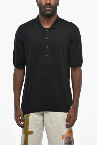 Solid Silk-Blend Polo