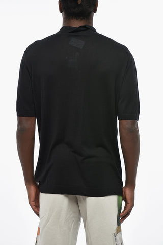Solid Silk-Blend Polo