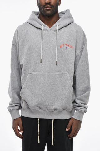 Sweatshirt Mit Kapuze STAR ARROW Skate Fit Aus Gebürsteter Baumwolle