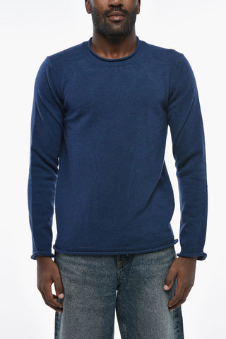 SHIRT Maglia Girocollo a Tinta Unita In Lana