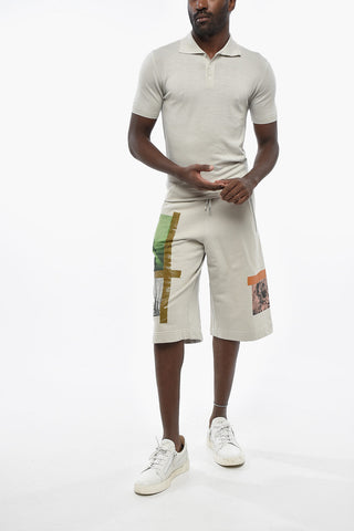 Extrafine Merino Wool Short-Sleeve Polo Sweater MARCO BRUNAL