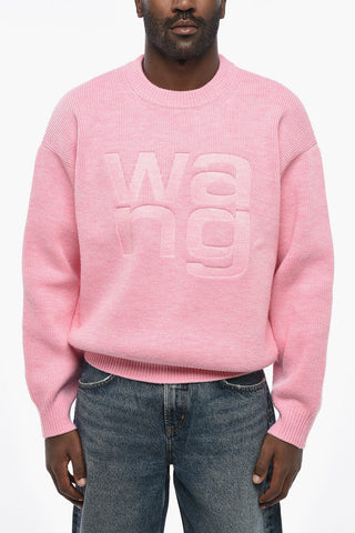 Crewneck Sweater with Tone-on-Tone Logo