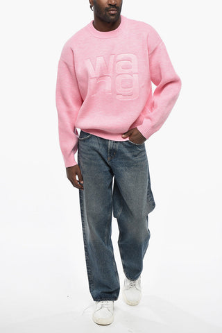 Crewneck Sweater with Tone-on-Tone Logo