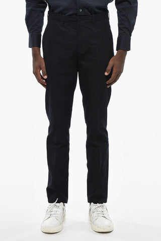Solid-Color Cotton-Blend Chino Pants