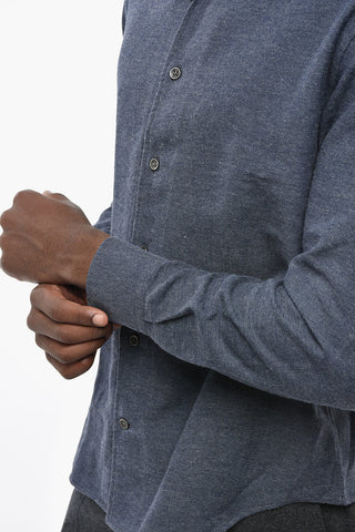 CIRCLE Solid Herringbone Shirt