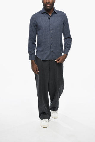 CIRCLE Solid Herringbone Shirt