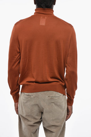 Rollkragenpullover aus Wolle