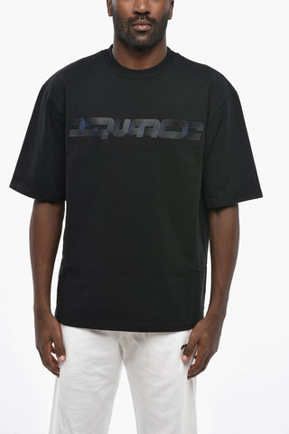 T-Shirt Loose Fit Con Logo In RIlievo