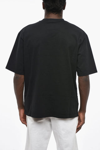 T-Shirt Loose Fit Con Logo In RIlievo