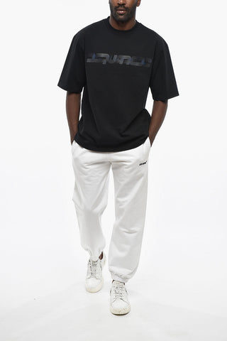 T-Shirt Loose Fit Con Logo In RIlievo