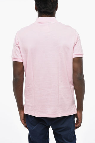 2-Button Cotton Piqué Polo With Iconic Embroidery