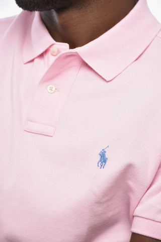2-Button Cotton Piqué Polo With Iconic Embroidery