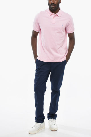 2-Button Cotton Piqué Polo With Iconic Embroidery