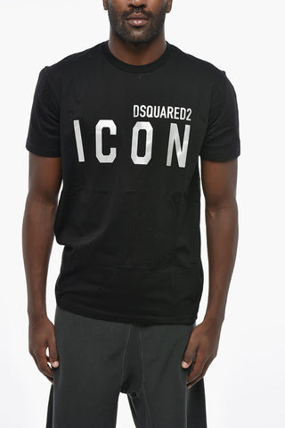 ICON T-Shirt Mit Rundhalsausschnitt COOL FIT Uni Mit Logodruck