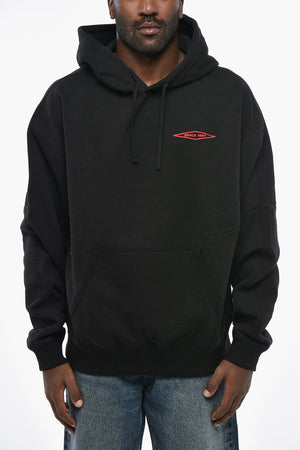 MAN Baumwoll-Hoodie mit aufgesetzter Tasche