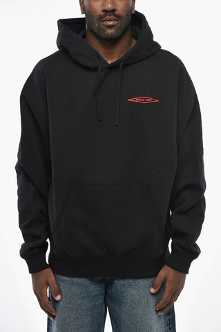 MAN Baumwoll-Hoodie mit aufgesetzter Tasche