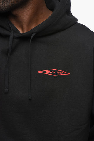 MAN Baumwoll-Hoodie mit aufgesetzter Tasche