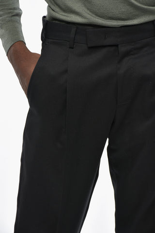 Pantaloni REBEL FIT in Lana Vergine a 1 Pince 