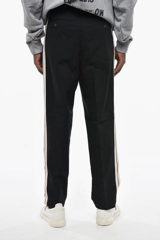 Drawstring Pants With Contrasting Side Stripes