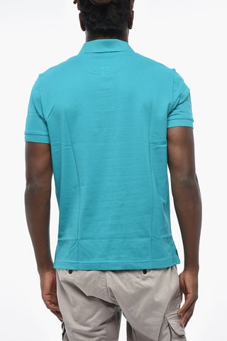 BOSS Polo PIRO Regular Fit in Cotone con Due Bottoni Logati